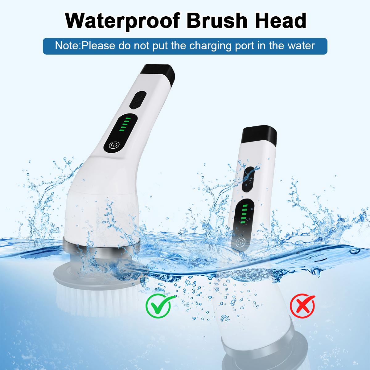2026 New Electric Spin Scrubber — Cordless Design, IPX7 Waterproof Rating, Multi-Surface Versatility; Ultra-Long Battery Life, Adjustable Speed, Extendable Handle; A Multifunctional Cleaning Kit Designed Specifically for Bathrooms and Kitchens.