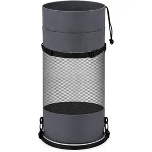 Gersoniel Portable Boat Trash Bags Boat Accessories Container Outdoor Medium Hoop Mesh Trash Bags Reusable Garbage Container Cabin Storage for Men Women Adults Kayak Camper Fishing
