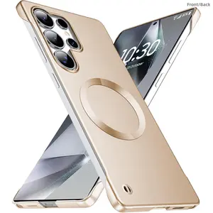 Phone Case with CD Design, Magnetic, Anti-fingerprint, Shockproof Phone Protective Cover, Protection, Protector, Phone Accessory Compatible with Samsung Galaxy S25 Ultra S26 Ultra S25 Edge S25 Plus S25, Casing