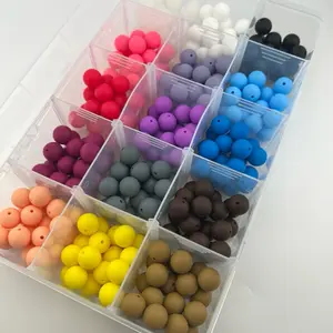 Black Friday Special 300 Pieces 16MM Silcone Beads for Pens Bulk Set Beads Kit for Crafts Jewelry Making Bracelets Beadable Pens Supplies