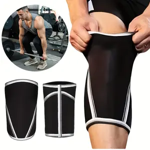 2pcs Premium Neoprene Knee Sleeves - High-Performance Compression Support for Weightlifting, Squats & Powerlifting, Black Knee Brace Patellar Knee Brace Knee Booster Work Out