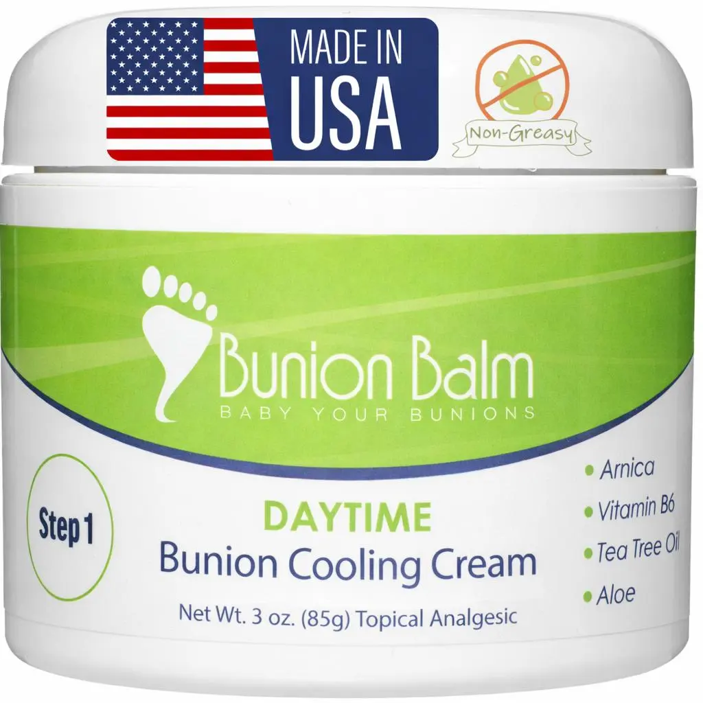 Bunion Relief Balm for Aching Feet – Natural Hallux Valgus Corrector Cream with Arnica Montana, Menthol & Essential Oils – Pain Relief Salve for Bunions, Foot Massage Cream for Sore Toes, Joint Stiffness, Step 1 of 2-Step Bunion Care System