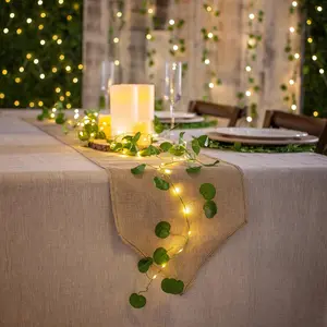 Bulk Eucalyptus Garland String Lights - 9 Pc.