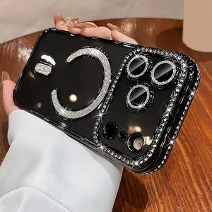 Phone Case with Side Electroplated TPU, Wireless Charging Compatible, Lens Protection Film, for iPhone 17/16/15/14/13 Pro Max Plus 17 Air Series