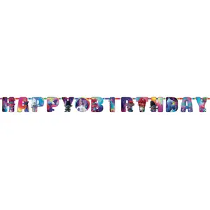 Trolls World Tour Customizable Birthday Banner Kit