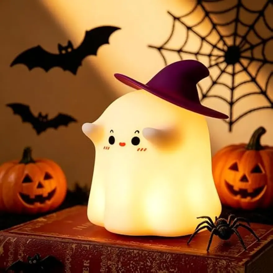 Ghostly Night Light, Adjustable Light Halloween Night Lamp, Interior Desk Decoration