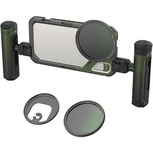x Brandon Li Mobile Video Kit for  15 Pro Max with  Quick Release Handles, Upgraded 67MM  VND Filter, 67MM Filter Adapter, Phone Rig for YouTube Video Recording - 4407B