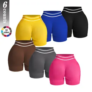 TCVC Women's High-Waisted Gym Multicolor Shorts - Butt Lifting, Tummy Control, Curve Fit | Holiday Workout Outfit, High-Waisted Tummy-Control Shorts, Hidden Scrunch Butt Lifting Skinny Pants, Cycling Shorts Curve, Perfect for Spring & Summer Outfits