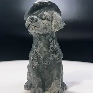 Picasso stone puppy carvings