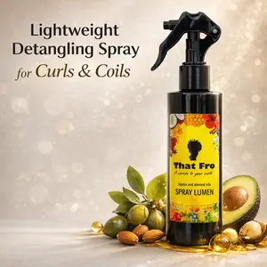 That Fro Spray Lumen - Lightweight Detangling Spray for 4C Hair with Jojoba Macadamia Avocado & Almond Oils for Smooth Texture