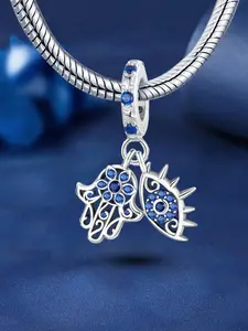 Fashion Evil Eye Design Pendant, with Hamsa Hand Spiritual Protection Unique for Bracelet Necklace, DIY Jewelry Making Kit for Couple