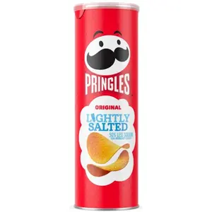 14x Pringles Lightly Salted - Savory Potato Crisps Snack Chips Variety Bundle Wholesale Bulk Lot Stockpile Picnic Lunch Box School Office Party Treats Crunchy Cravings Gourmet Original Classic 5.5oz Bulk Pack Snacking
