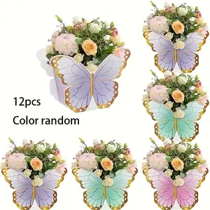 12pcs Butterfly Gift Box Set, Wedding Table Decor, Party Centerpiece, Birthday Present, Tea Party Decoration, Valentine's Day Gift, Party Favor