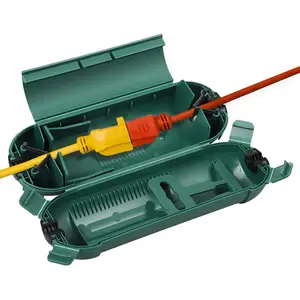 Weather-Resistant Outdoor Extension Cord Protector – Durable Safety Junction Box for Secure Connection - Versatile for Events & Garden Use