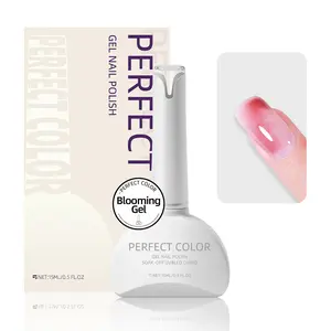 Blooming Gel for Nail Design,15ML Clear Blooming Gel Polishh, Spreading Effect Sheer Painting Gel Nail Art Supplies, Soak off Diy Spring Nail Art Design Manicure Gifts for Women