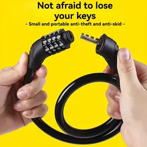 A Bicycle Lock, 10000 Kinds Of Password Combination Of Keys, No Physical Keys, No Fear Of Losing Keys Is The Best Choice