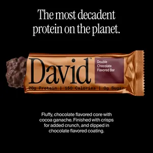 Double Chocolate Flavored Bars – 20g Protein 150 Calories 0g Sugar – Includes 12 Bars – High Protein Snack Double Chocolate Flavored Bars – 20g Protein 150 Calories 0g Sugar – Includes 12 Bars – High Protein Snack
