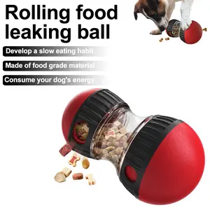 Smart Dog Puzzle Toy Rolling Food Leaking Ball Therapeutic Distribution Snack Feeder for All Breeds Durable Non-Toxic Material Adjustable Difficulty Design Enhances Intelligence Training