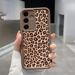 Leopard Print Pattern Phone Case, Enhanced Camera Protection, Shockproof Skin-Friendly Touch Soft Cover for Samsung Galaxy S21 S22 S23 S24 S25 S26 Ultra Plus FE A13 A14 A15 A16 A17 A33 A34 A35 A36 A52 A53 A54 Note20Ultra