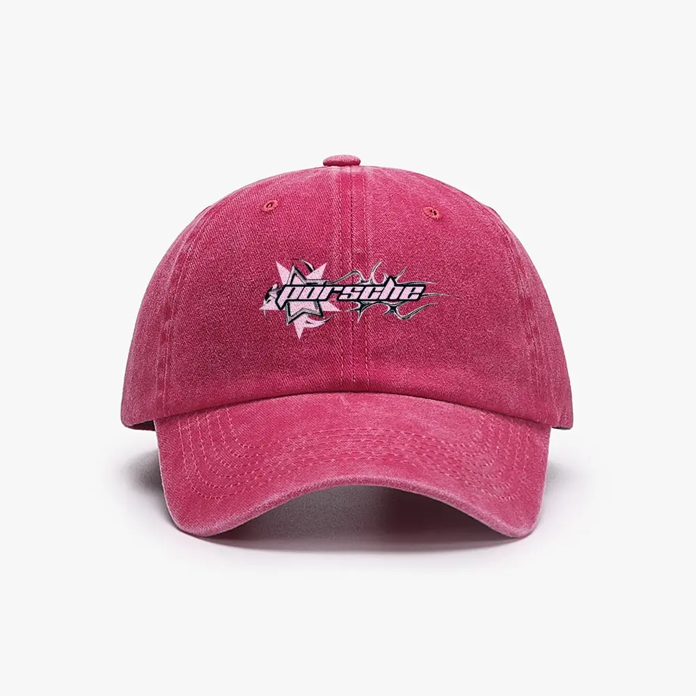 Pink Y2K 80s-90s Pattern Casual Denim Snapback Cap - Fitted Shape, Heat Transfer Art, Iconic Logo Print, Green Dragon Ball Detail, Unisex Street Baseball Hat, Anime-Inspired, Men's Gift Option