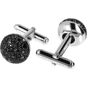 MISTERO FOR HIM Sterling Silver Black Spine l Cff Links