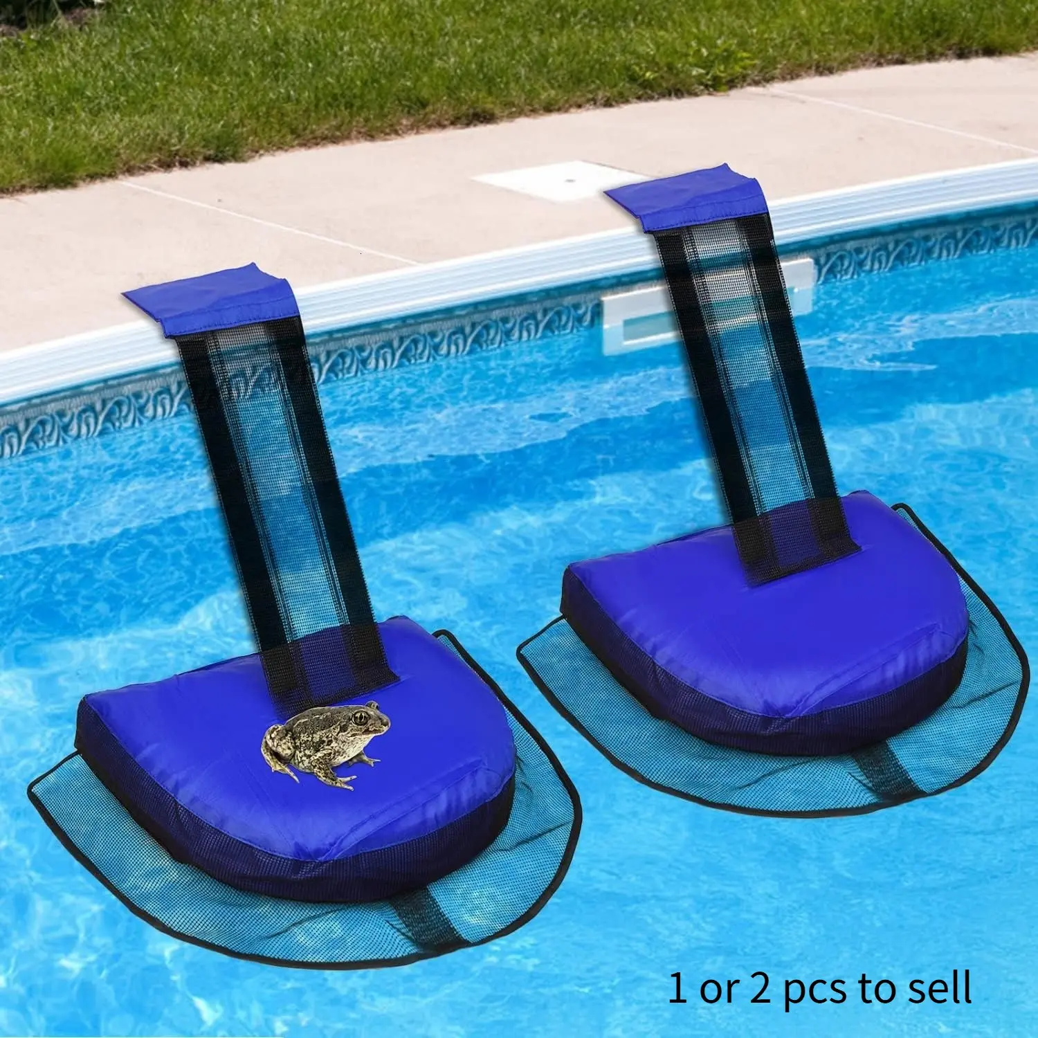 Animal Saving Escape Ramp Critters, Swimming Pool Floating Animal Saver, Frog Saver, Floating Pool Safety Tool for Outdoor Pools and Spas, Pool Accessories, Pool Supplies