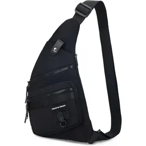 Sling Bag Anti-theft Crossbody Chest Shoulder Backpack Women Men, Lightweight Personal Pocket Bag for Hiking Travel