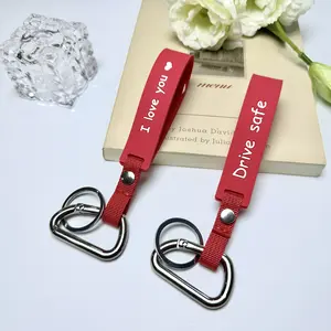 Drive Safe I Love You Keychain – Silicone Couple Keychain Gift for Boyfriend Girlfriend, Romantic Birthday Christmas Thanksgiving Present with Letter Design