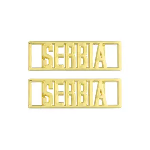 Serbia Dubraes custom shoelace tags for all shoes provided by Dubraes