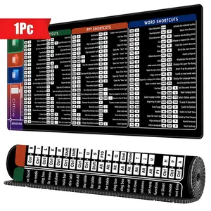 BHJLAXR Large Gaming Mouse Pad, Desk Mat, Office Software Excel Shortcuts Mousepad with Personalized Design, Extended Size 35.4 X 15.7 Inches by Office Users