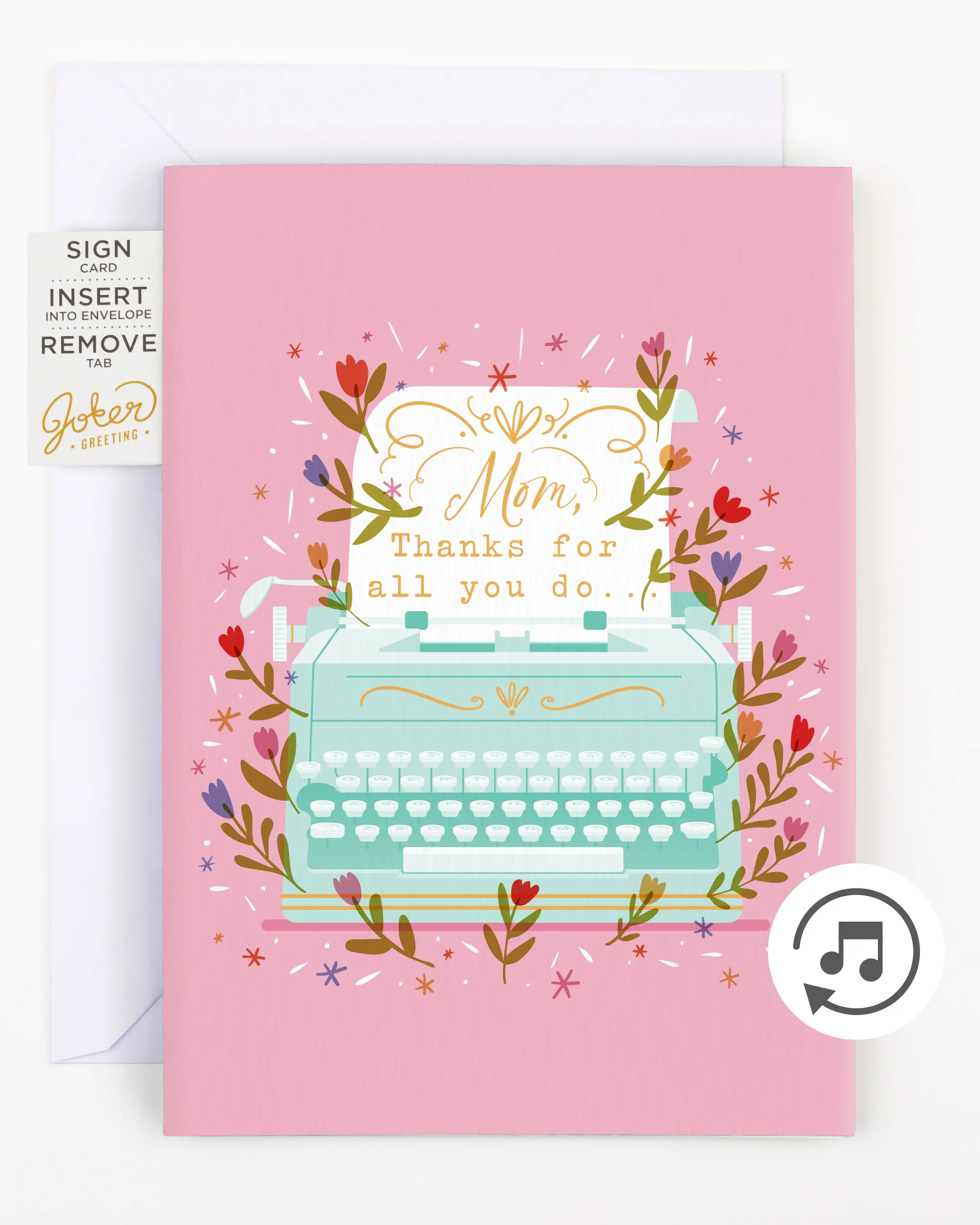Endless Best Mother's Day Card with Glitter and Sticker Surprise