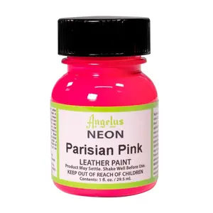 Angelus Neon Parisian Pink Acrylic Leather Paint - Shoe Paint, Custom Shoes, Leather Craft Paint, DIY Supplies