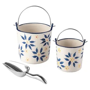 Temp-tations Old World 1.5-qt & 20-oz Stoneware Buckets w/Scoop Temp-tations Old World 1.5-qt & 20-oz Stoneware Buckets w/Scoop