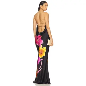retrofete Keaton Silk Dress in Nera Primavera