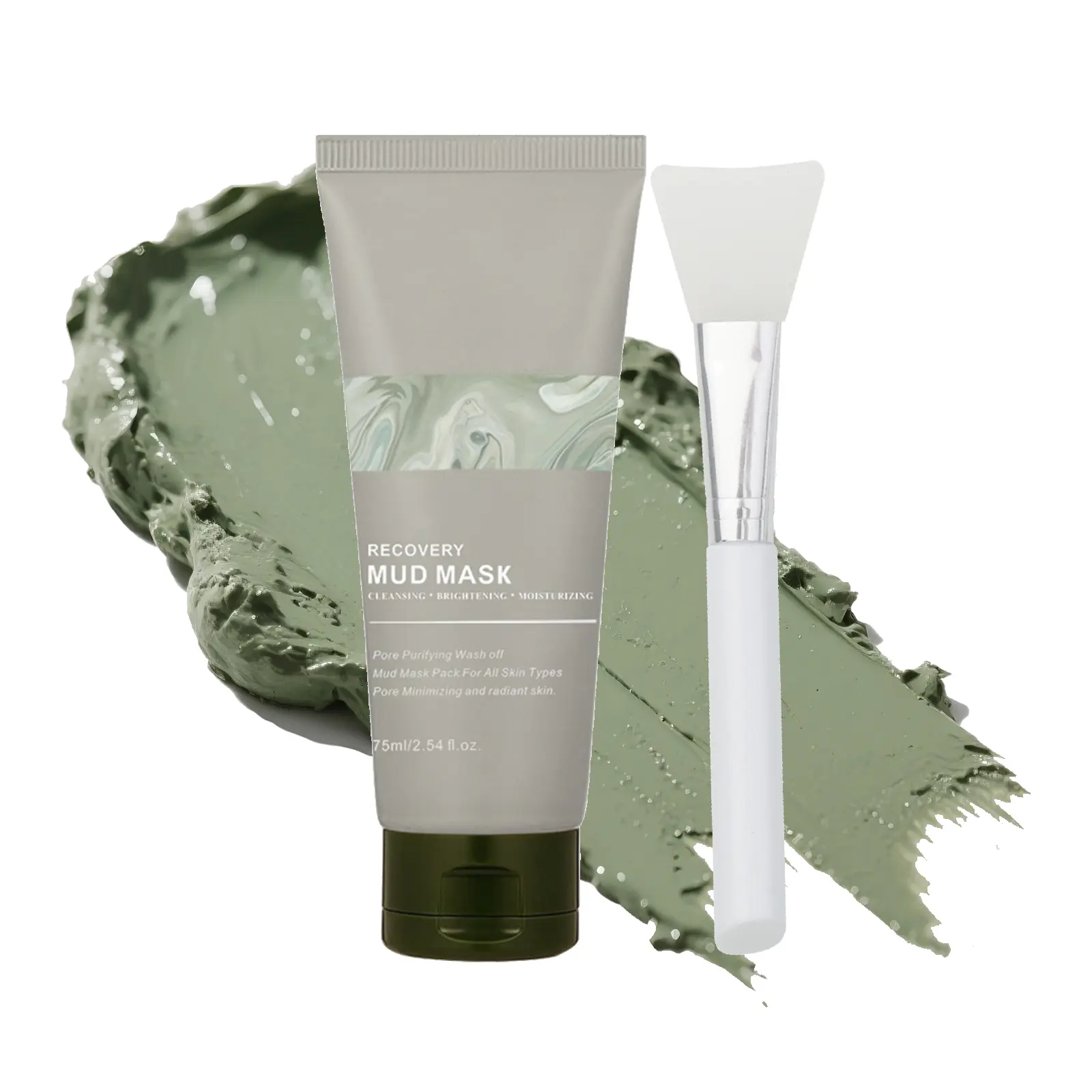 Recovery Mud Mask - Clay Mask - Body Mud Hydrating & Deep Pore Tightening Face Mask, Natural Purifying Clay - Korean Wash Off Body Facial Mud Mask