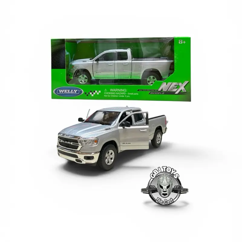 2019 RAM 1500 Gray 1:27 Diecast by Welly