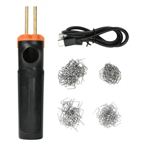 Rechargeable Cordless Plastic Welder 4000mAh Hot Stapler Gun Kit for Automotive Bumper Repair with 200 Welding Staples