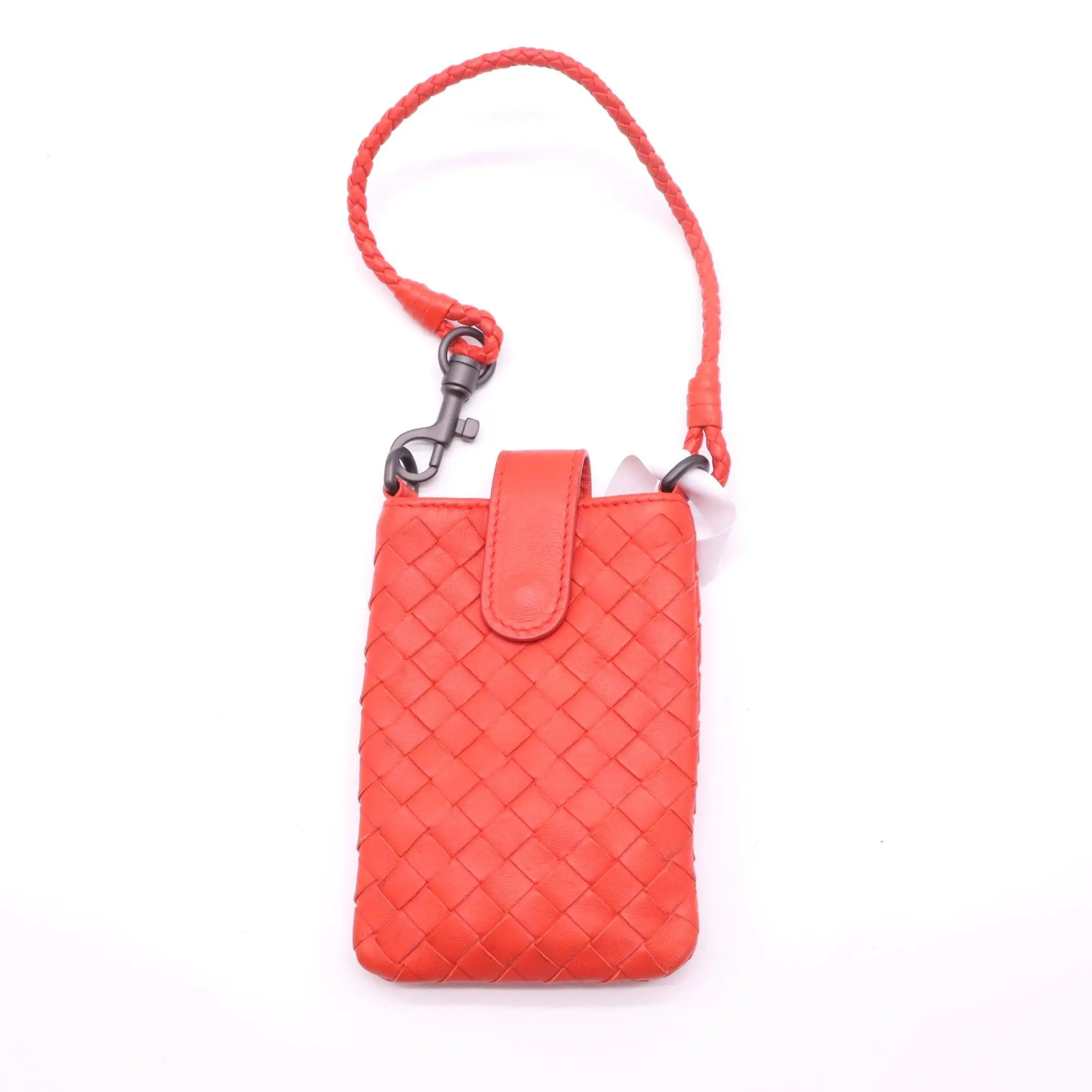 Pre-owned BOTTEGA VENETA Leather Small Leather Goods Nappa Intrecciato Holder W22669