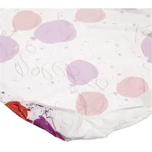 212 MAIN Rectangle Disposable Plastic Zebra Print Windproof Table Dust Cover - 30x96 in Overlay for Celebrations, Kwik Cover Packaging, Overlay Table Cover
