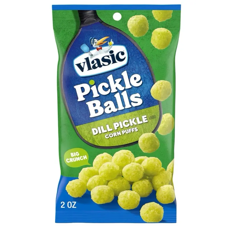 Vlasic Pickle Ball Puffs - Snack - Chips Crispy Crunchy Vlasic Pickle Ball Puffs - Snack - Chips Crispy Crunchy