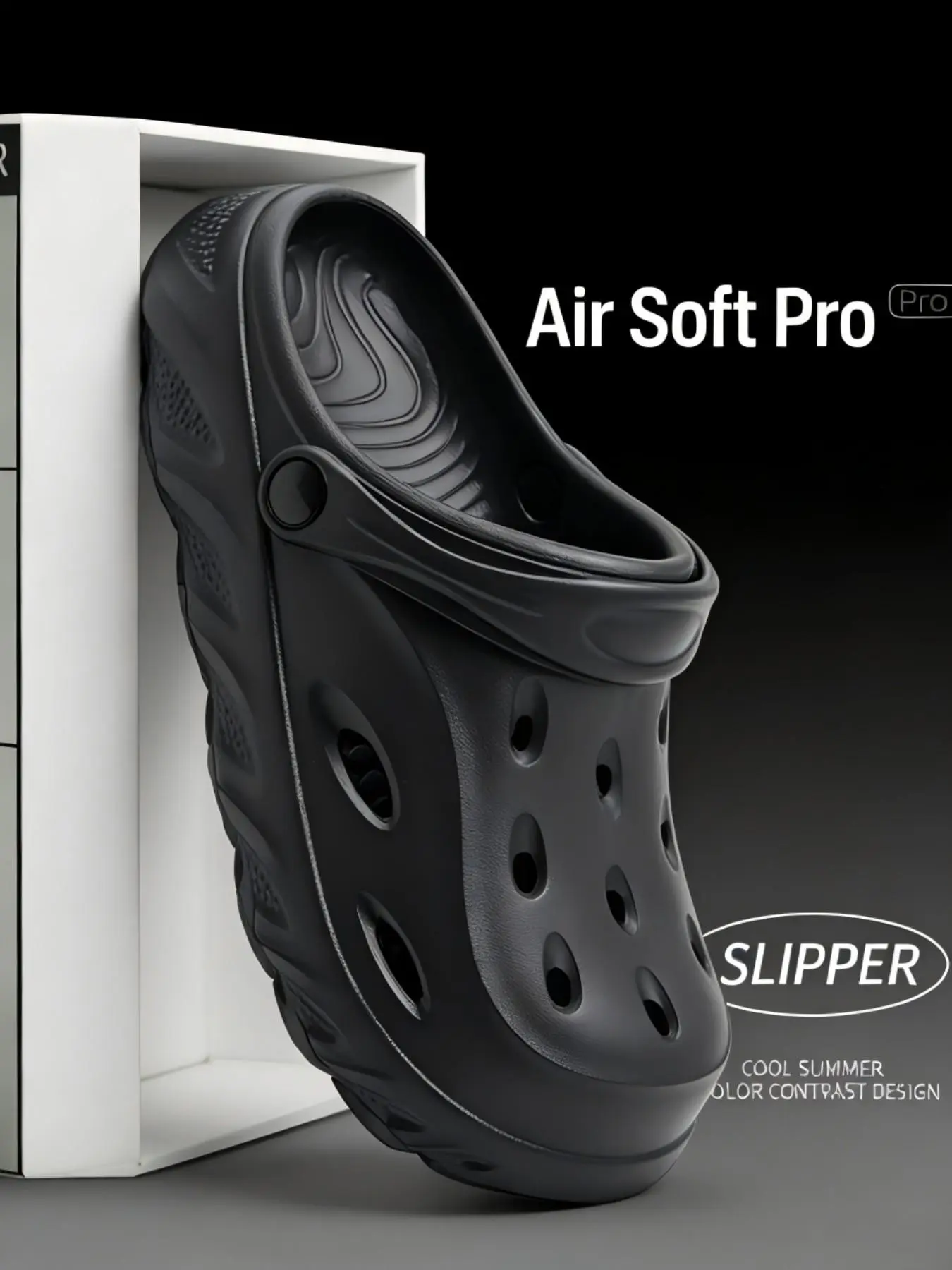 Women's Air Soft Pro 2-in-1 Summer Clogs, Comfortable Breathable Quick Dry Water Shoes, Eva Slippers, Beach Slippers, Lightweight Slipper, Indoor Outdoor Slippers, Summer Beach Footwear
