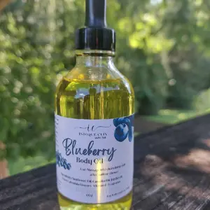 Blueberry Body Oil for the Ultimate Moisturization and Hydrating Natural Care material for the Skin massage body care care product other Soft moisturize oil