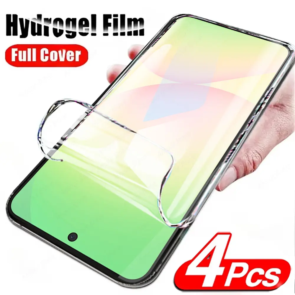 4 Pack Hydrogel Film For Samsung Galaxy A55 A56 5G Full Cover Protection Screen Protector For Samsung A16 A26 A36 HD soft Film