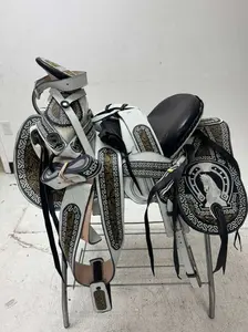 Charro Saddle 15.5” – Imperio Real Bordada (Caballo Edition) – Set Completo