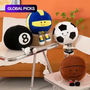 Sports Ball Design Plush Toy, 1 Count Soft Football/ Basketball, Volleyball, Stuffed Plush Toy for Boys and Girls #GLOBAL PICKS