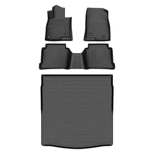 Depituu For Mazda 6 2014-2021 Floor Mats & Cargo Liner, All Weather Protection, Easy to Clean, Non-Slip TPE, 3D Scanning Design, Waterproof, Odorless, Durable, High Edge, Full Coverage,car stuff,car essentials,car mats accessories,car floor mat