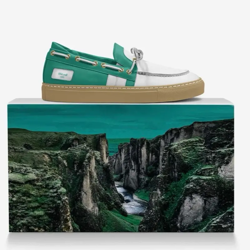 Whit Wall Boating Shoes - Unisex Classic Boat Sneakers in Aquatic Leather - Made in Italy - Designed by Dominique White - December 19, 2024