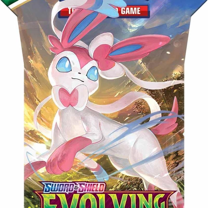 Pokémon TCG: Sword & Shield- Evolving Skies Sleeved Booster Pack (ONE PACK) (10 Cards)(NO REFUNDS OR RETURNS ONCE PURCHASED)