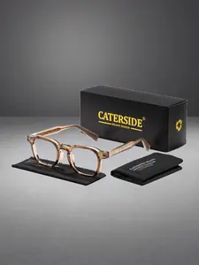 CATERSIDE Caterside Tr90 Anti-Blue Light Glasses, Vintage Street Style Frame, Comfortable Unisex Eyewear for All Seasons, Ideal for Office Use
