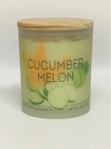 Cucumber Melon Natural Soy Wax Candle, Scented Candle, Aromatherapy Candle